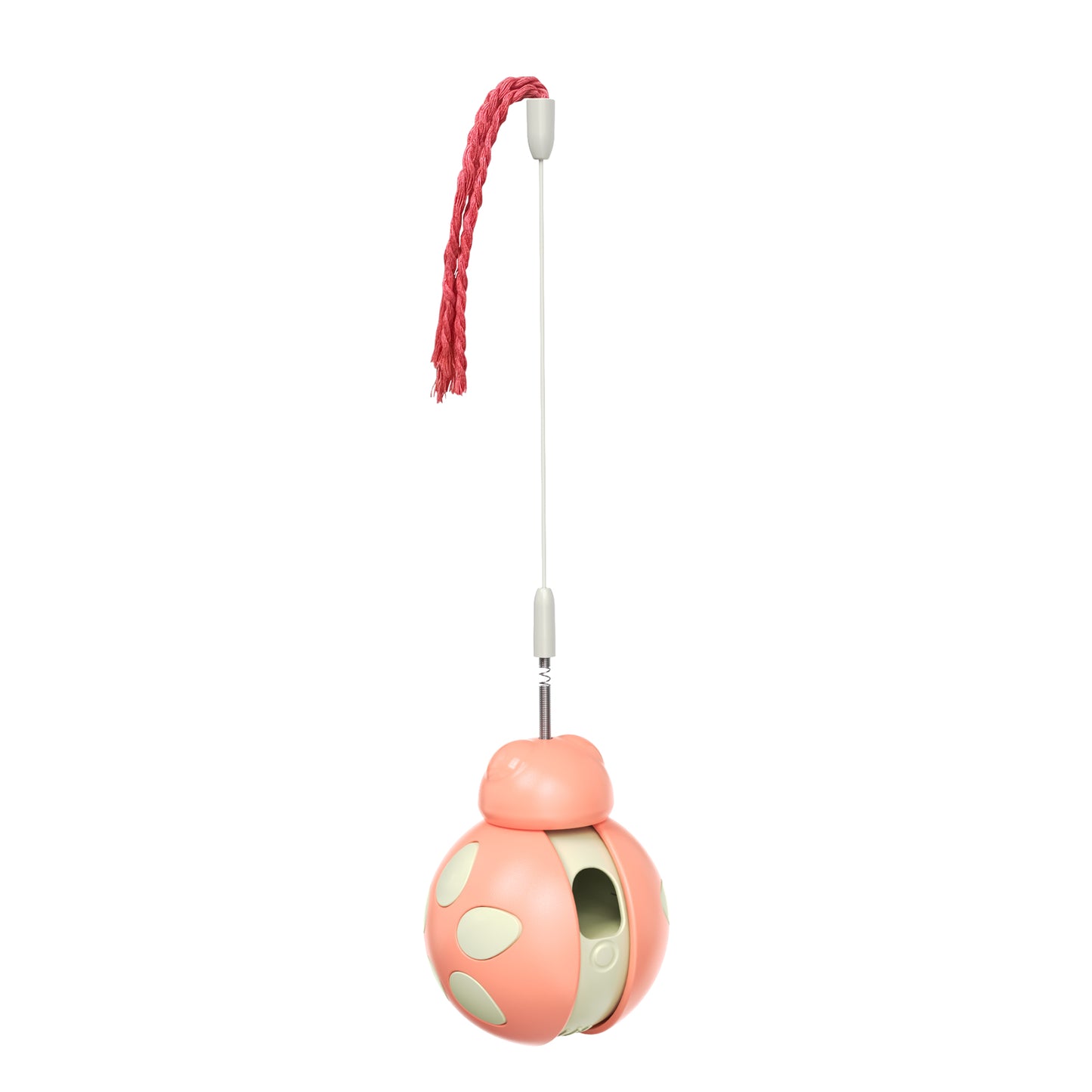 Crixal Interactive Cat Toy – Ladybug Feeder Wand